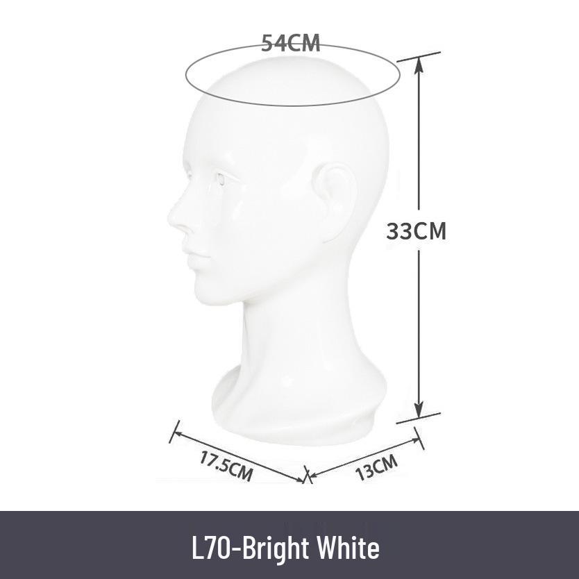Multifunctional Display Mannequin Head for Spray Paint Hat, Bow Tie, Glasses, and Mask Props