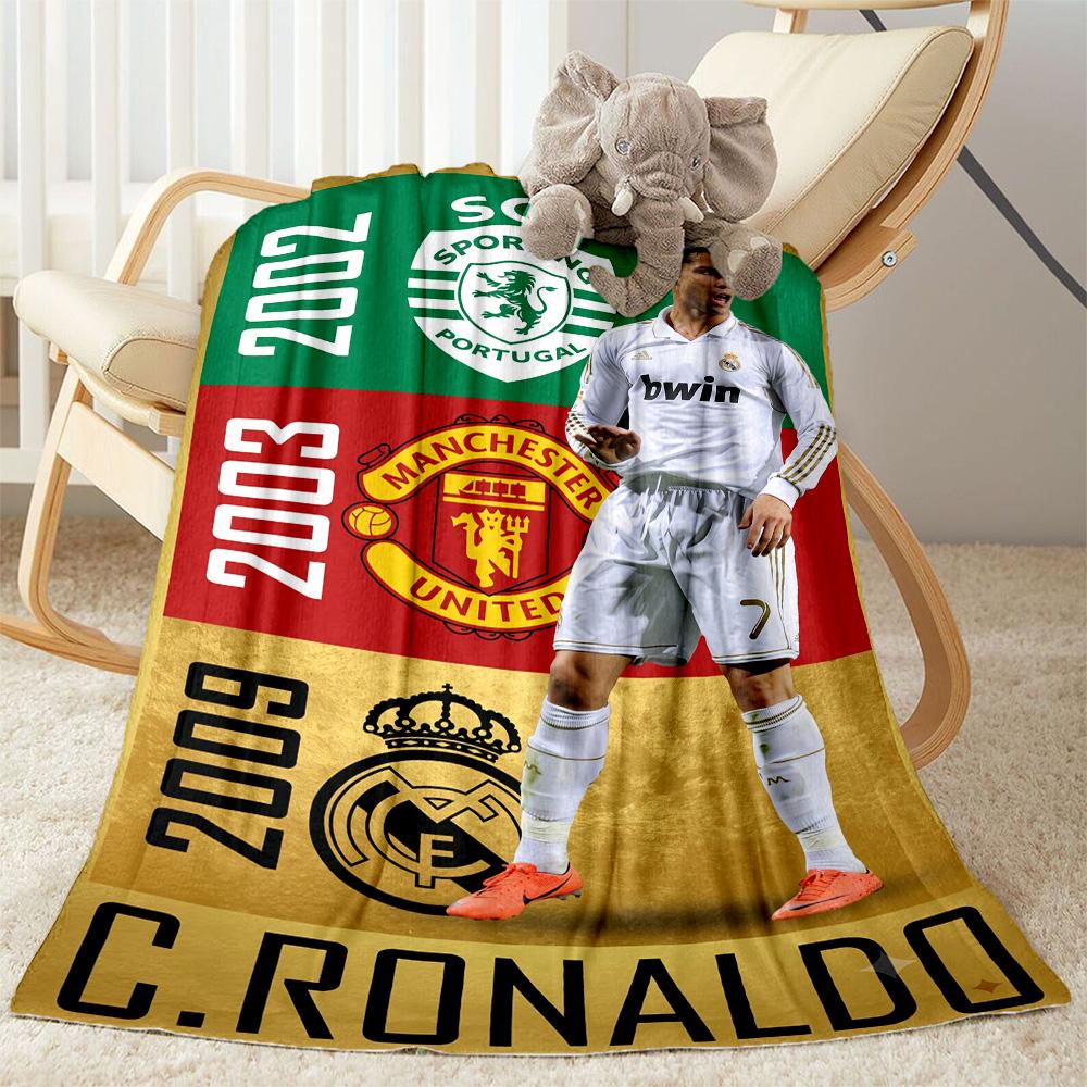Cristiano Ronaldo Manchester Blanket Ultra-Soft Suitable for Office Chair Bedding Livingroom Four Seasons Universal Modern Style