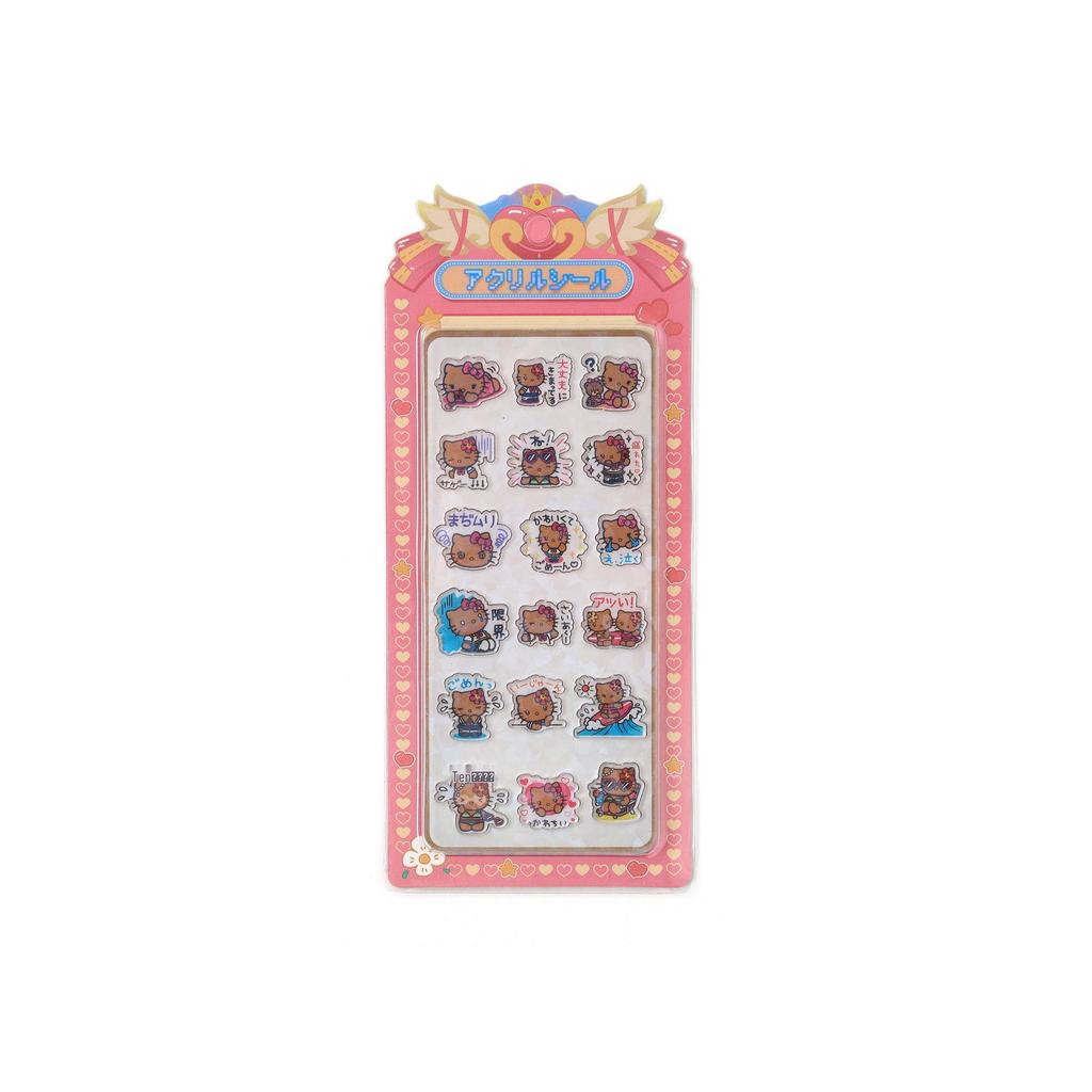 3D Acrylic Cartoon Princess Scene Stickers for Kids - Creative Decorative Stick-On Fun