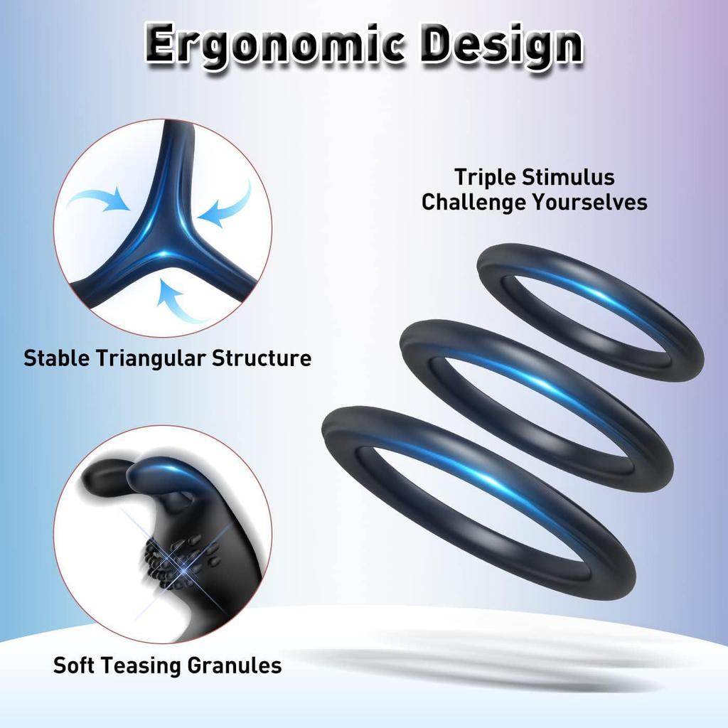 Silicone Y-Shaped Cock Ring Adult Sex Toy Soft Rubber Ring for Couples