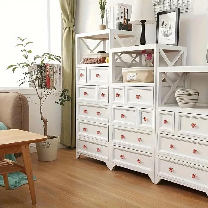 1PC Single Hole Handle Cartoon Cabinet Handles Modern Cupboard Pulls Minimalist Flower Rose Drawer Knobs Fashion