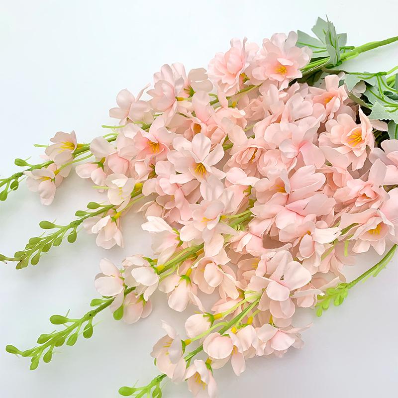 Artificial Delphinium Grass Artificial Flower Branch Home Decoration Wedding Floral Materials Banquet Event Prop A4372