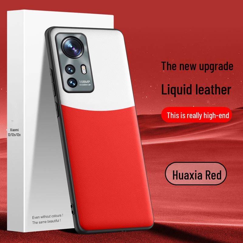 Xiaomi 12 Liquid Leather Handyhülle: Fallschutz, Bewuchsschutz, 1-teiliges Schiff.