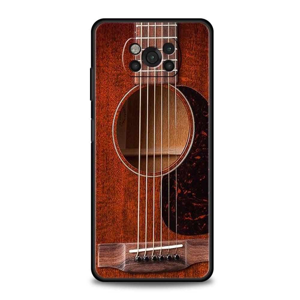 Music Instrument Guitar Piano Phone Case For Xiaomi Mi Poco X3 NFC M3 F4 F3 M4 X4 5G Note 10 12 Lite 11 11T 13 12T Pro 9T Cover