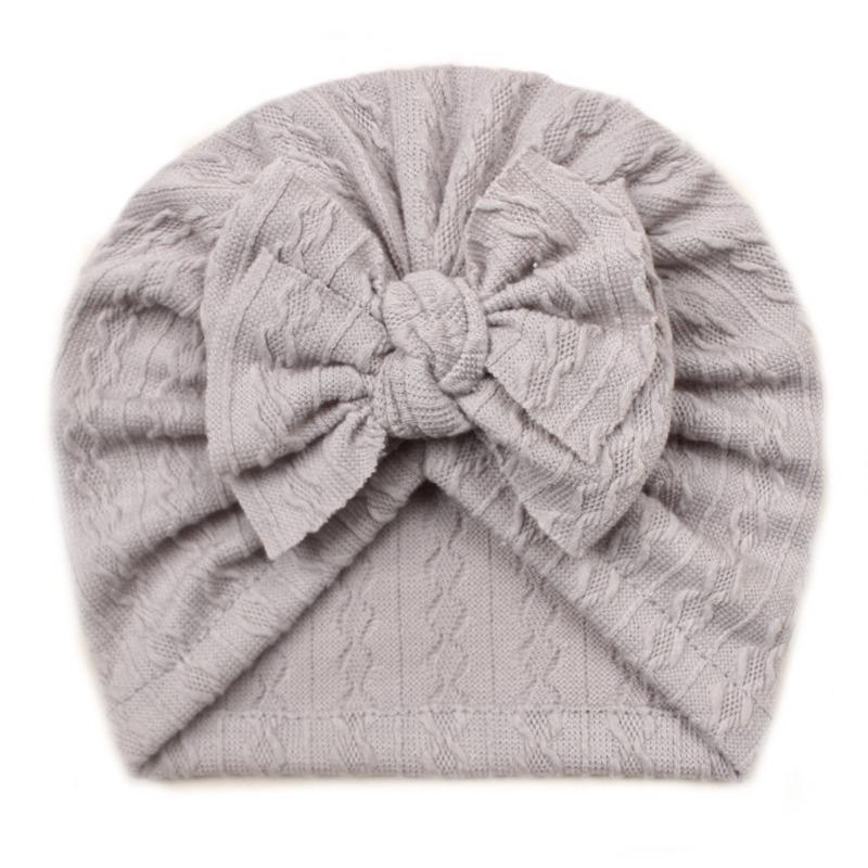 New Baby Jacquard Hat, Cute Boneless Fetal Hat for Infants and Toddlers, Cute Bow Hat for Children