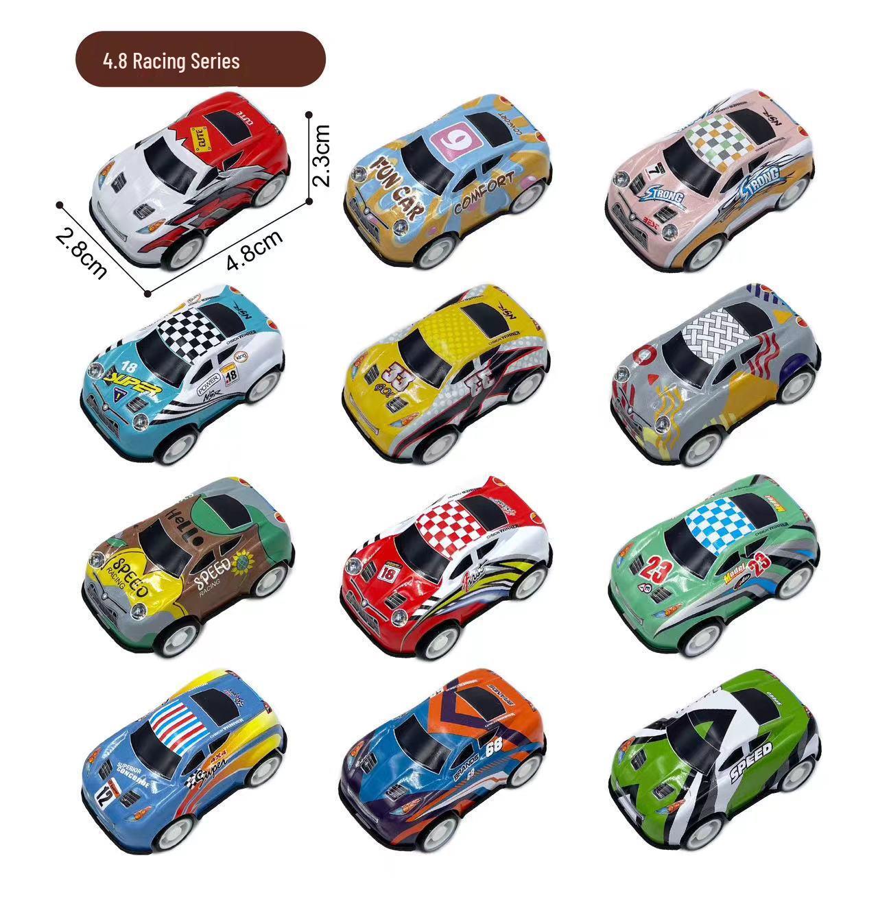 

Pull-Back Alloy Graffiti Toy Car - TikTok Style, Night Market Tin Toy
