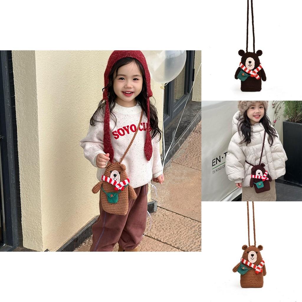 Adorable Cartoon Bear Childrens Shoulder Bag For Boys And Girls Perfect For Kindergarten