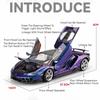 1:18 Scale 720S LP770 Car Model Toy Sound Light Shock Absorption Metal Diecast Supercar Models Best Presents for Children