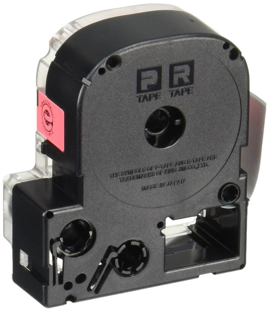 King Jim Tepra PRO Tape Cartridge Index Label 24mm Red Letters Length 8m SCY24R [Genuine] Label/Black