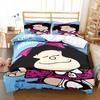 Cartoon Duvet Cover Mafalda 3D NEW Pillowcase Bedding Set Adult Boy Girl Bedroom Decoration Children Single Double Large