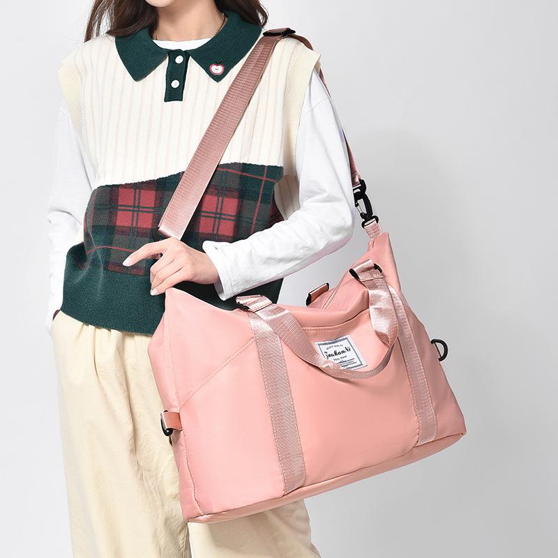 Shoulder hand-held travel bag Women's wet and dry separation Sports Yoga Fitness bag Large capacity storage Luggage bag