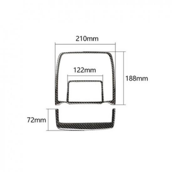 Car Roof Front Reading Light Frame Lamp Trim Carbon Fiber For BMW X5 E70 X6 E71