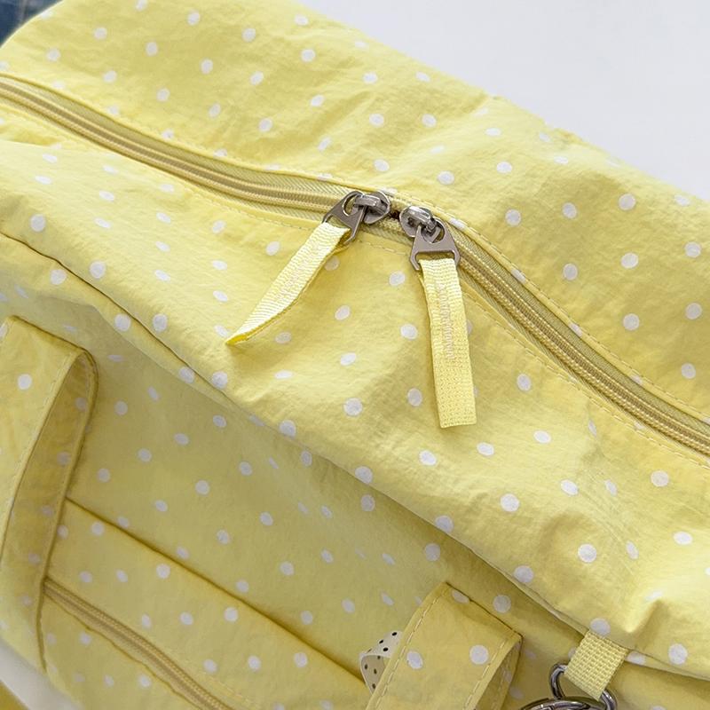 Polka Point Tote Bag Commuter Travel Shoulder Tote Bag Women's Large Capacity Underarm Bag