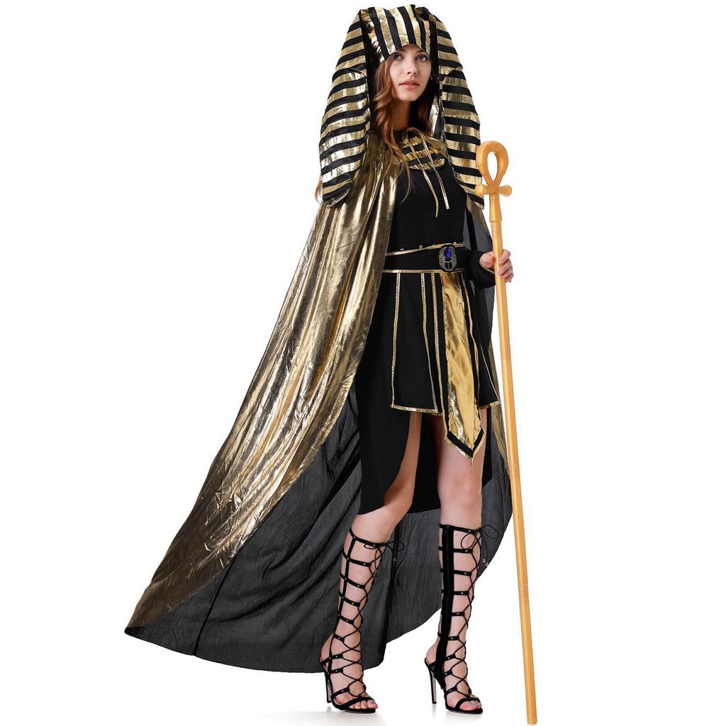 Greek Muse court Cleopatra party cos costume, medieval Egyptian pharaoh costume, Halloween costume