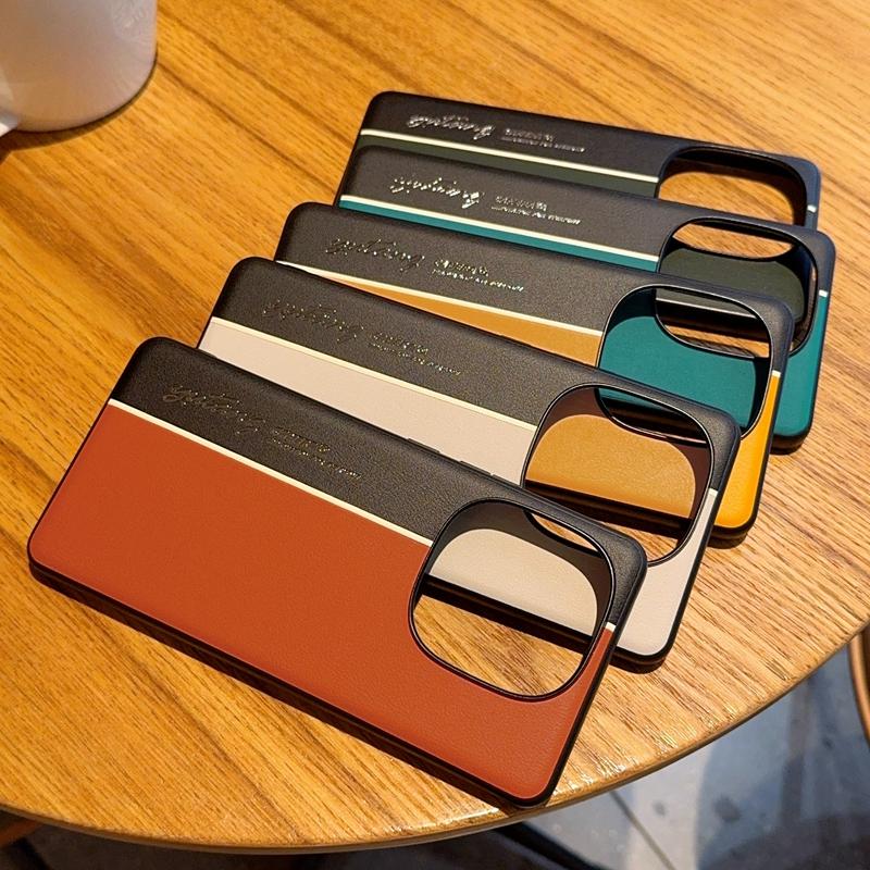 For VIVO IQOO Z10 Turbo Z10 Turbo Pro Electroplated Leather Fluorescent Color-block Anti-fingerprint Anti-drop Phone Case