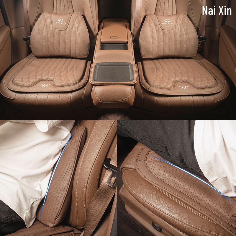 All-Season Seat Cushion with Integrated Lumbar Support for Infiniti Q50L/QX50/QX60/Q70L