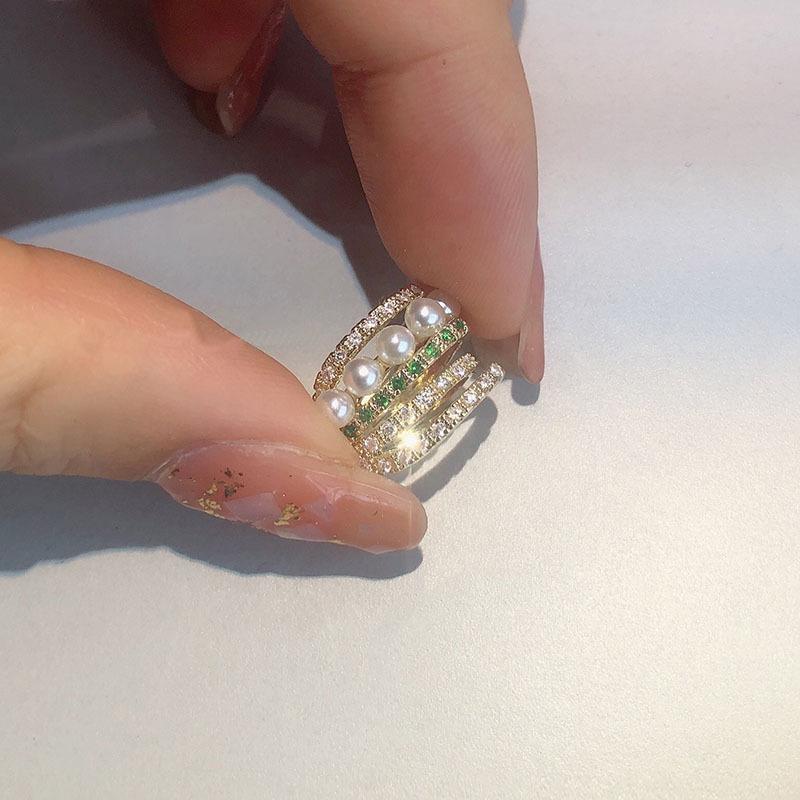 Korean Diamond-Studded Leaf Ear Cuff - Adjustable, No Piercing Needed, Fairy Forest Design Earrings