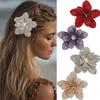 Barrettes Rhinestone Hair Clip Double-layer Spring Clips Flower Hair Clip Women's Hair Accessories