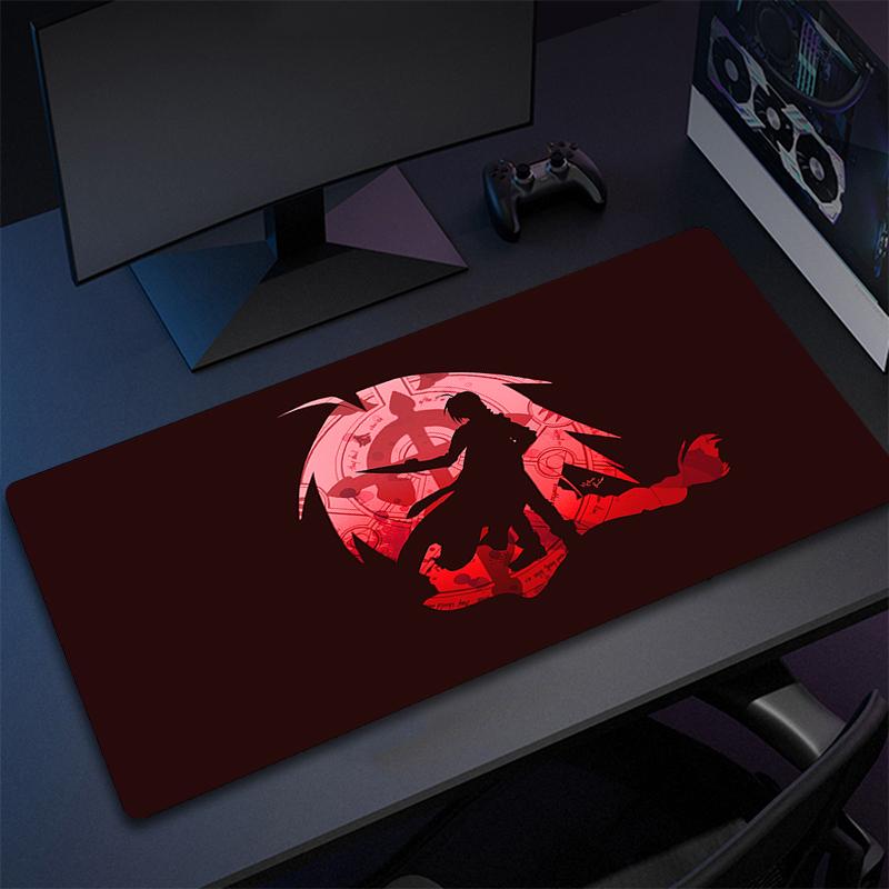 Xxl Large Anime Fullmetal Alchemist Mouse Pad 90x40 Speed Computer HD Desk Mat Cute Gaming Keyboard Mousepad Pc Gamer Complete