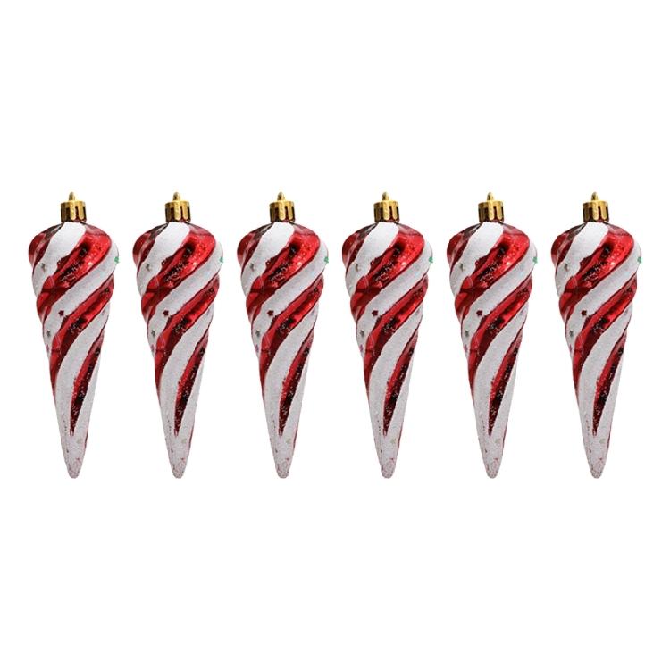 Portable Candy Cane Christmas Decors Elegant Spirals Candy Christmas Tree Hanging Ornament Home Decoration