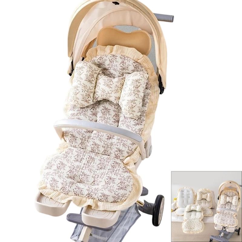 Infant Strollers Seat Liner Pad Provide Better Support for Various Models Travel Friendly Design Pram Cart Cushion