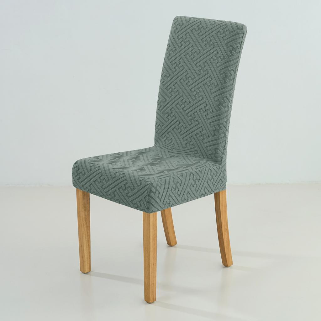 1PC Jacquard Chair Cover High Quality Universal Size Anti-Dust Spandex Chair Slipcovers For Kitchen Dining room Hotel Home Decor
