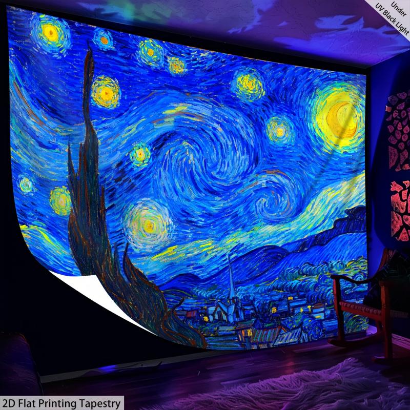 VIKAMA Abstract Starry Sky Tapestry Artistic Home Decor Tapestry Suitable for Living Rooms and Bedrooms Home Furnishings