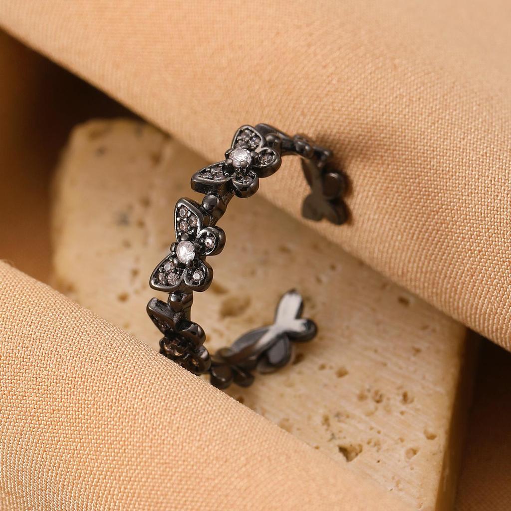 High-End Cross-Border Fashion Bow Ring for Women - European & American Style Open Index Finger Accessory
