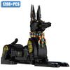 MOC City 1208pcs Ancient Egyptian Pharaoh Dog Model Building Blocks Set DIY Magical Animal Anubis Bricks Toys For Kids Gifts