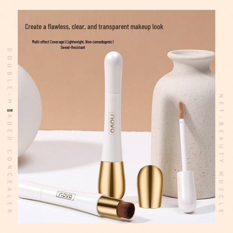 NOVO Dual Concealer Stick: Natural Coverage for Clear, Beautiful Skin - Hides Dark Circles, Spots, and Acne Scars.