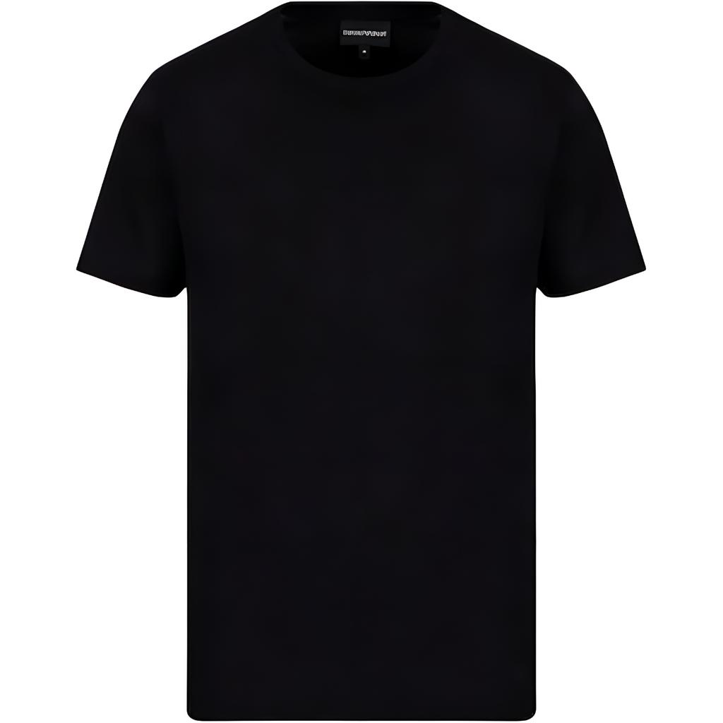 Emporio Armani Solid Slim Fit Crew Neck Short Sleeve T-Shirt Men tops Black 8N1T84-1JQ3Z-0999