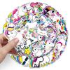51 Rainbow Horse Graffiti Stickers: Cartoon, Waterproof, DIY Decoration for Kids' Water Bottles & Luggage.