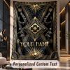 Art Deco (37) Theme Custom Tapestry Personalized Custom Name Text Wall Hanging Tapestry Home Decor Background Cloth