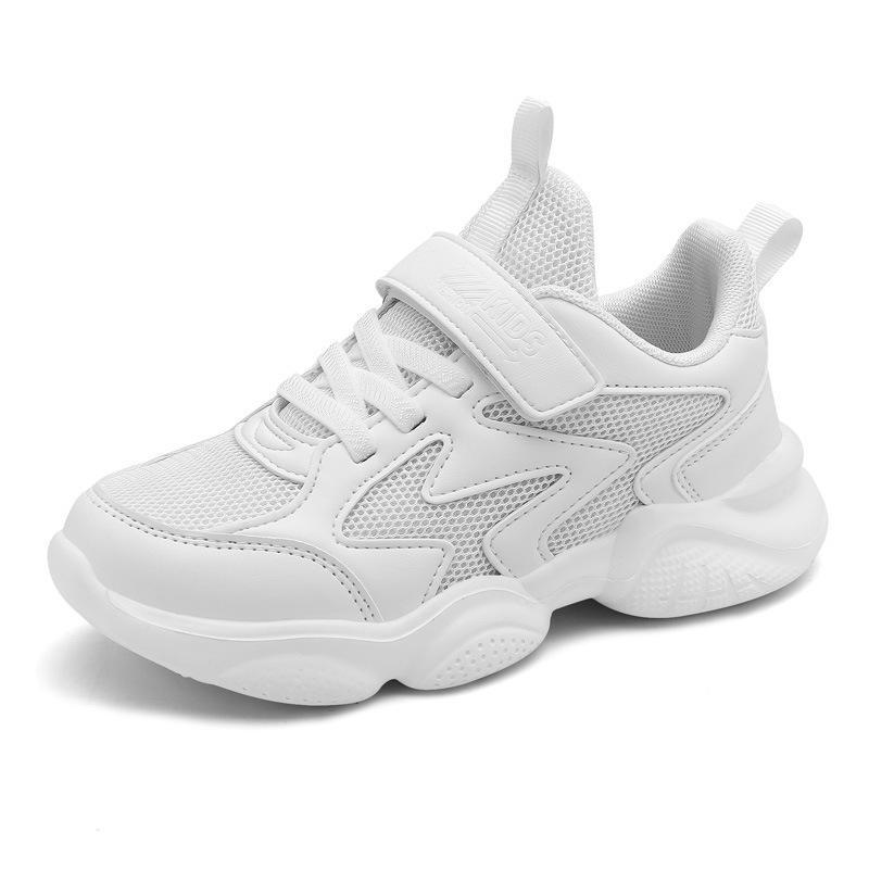 8855 boys white sneakers girls white shoes children's white shoes 2025 new primary and secondary school students wave shoes