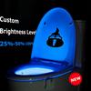 16-color motion-sensor toilet light, built into the toilet bowl, bathroom LED night light, suitable for toilets, Christmas gift.