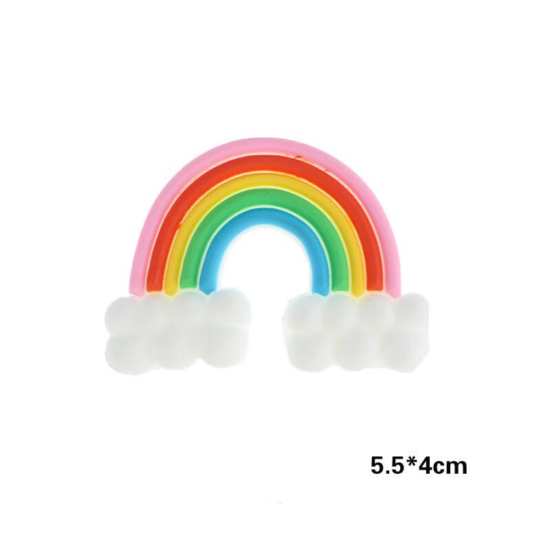 ZISIZ Soft Gel Rainbow Star Cake Decorations