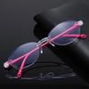 4 Pairs of Ladies' Reading Glasses Anti Blue Light Glasses Diamond Cutting Design Computer Glasses Anti Fatigue Reading Glasses