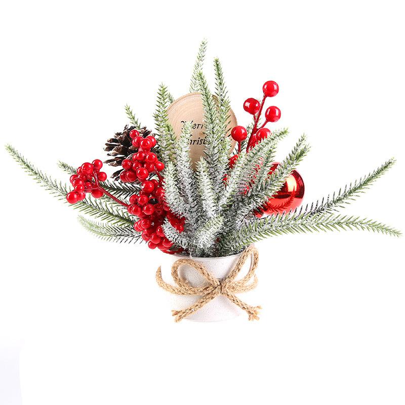 

Настольная мини-елка Рождественские украшения Маленькая елка Целлюлозный горшок Мори Нордик Net weight 216 grams