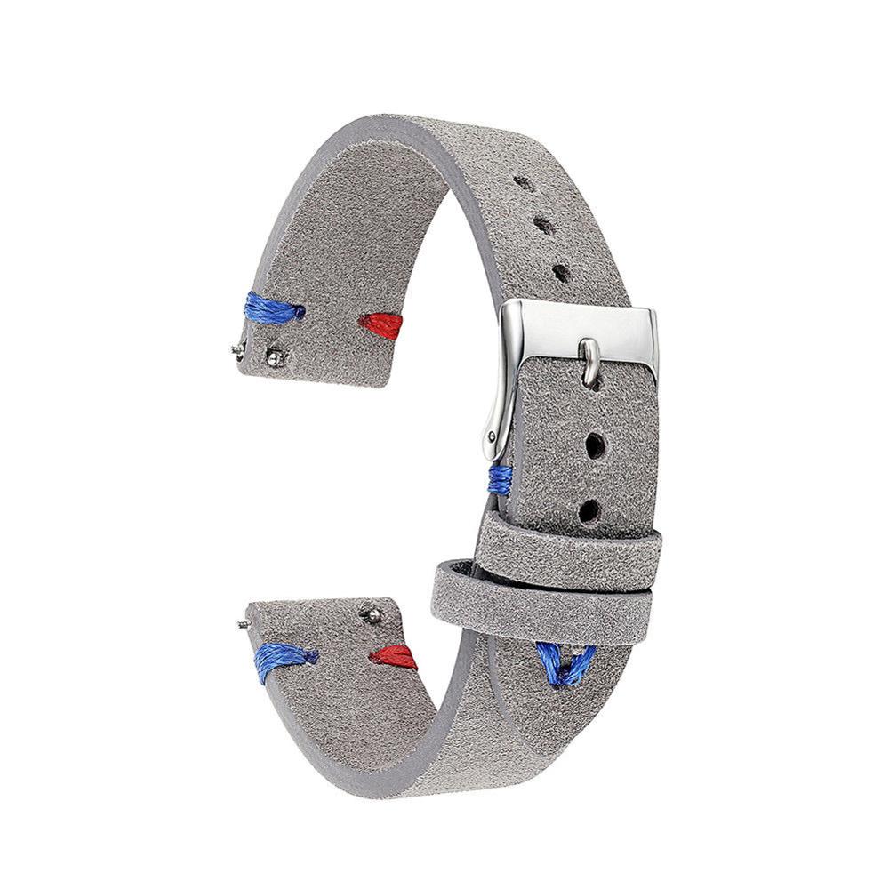 Cinturini Vintage in Vera Pelle Scamosciata di Alta Qualità Fatti a Mano Cinturino in Velluto per Orologio 18mm 20mm 22mm 24mm Cinturino di Ricambio