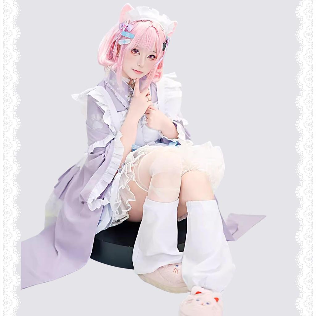 Sakuna Yuuki Cosplay VTuber Dress Maid [milky time] One-Piece Women's Japanese-Style