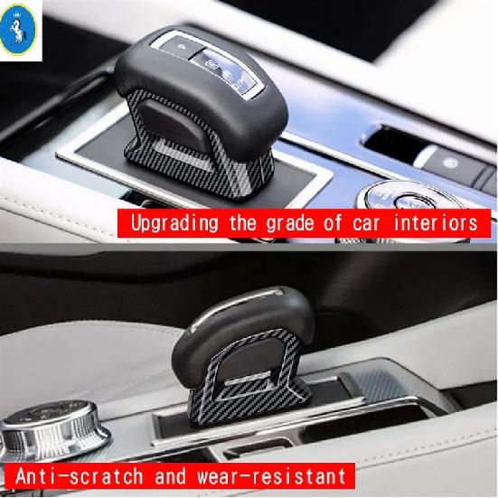 3 Pcs Gear Shift Head Knob Cover Trim Fit For Mitsubishi Xforce / Outlander / Xforce 2024 - 2026 Carbon Fiber Look Accessories