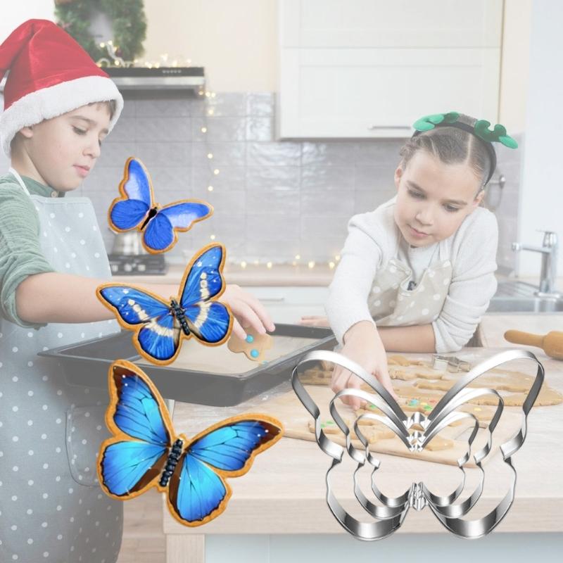 Professional Butterfly Biscuits Mould Rusts Resistant Nonrust Steel Baking Tool For Handmade Cookie And Pastries