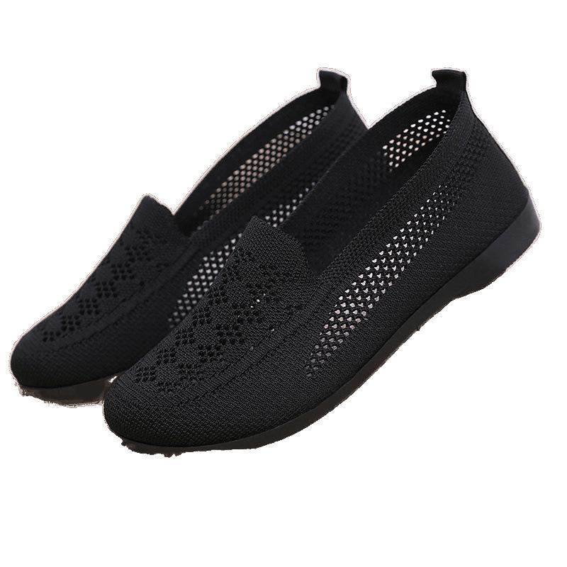 Mesh Breathable Beijing Cloth Shoes Women's Casual Shoes Mesh Shoes Women's Shoes Hollow Mother Shoes Middle-aged Old Lady Sandals