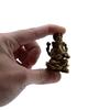 Antique Brass Ganesha Mini Statue 49mm 52g