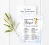 Inkdotpot Baby Shower Game Set Of 50 BabyA  AlphabetA  ABCA  Game Giraffe Jungle Animals Party