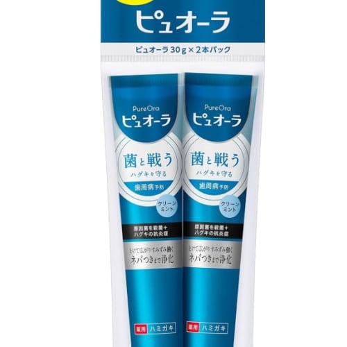 

Pyuora Medicated Toothpaste, Clean Mint, Mini, 30g x 2, Portable