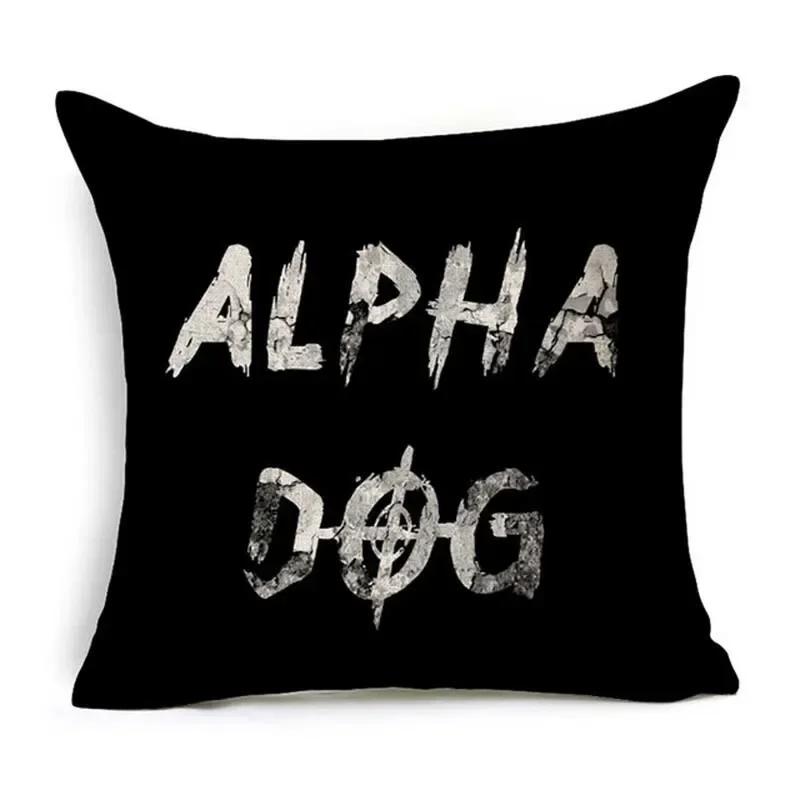 Brief Liebe Zuhause Kissenbezüge Baumwolle Leinen Schwarz Weiß Kissenbezug Sofa Bett Nordisch dekorativer Kissenbezug almofadas 45x45cm