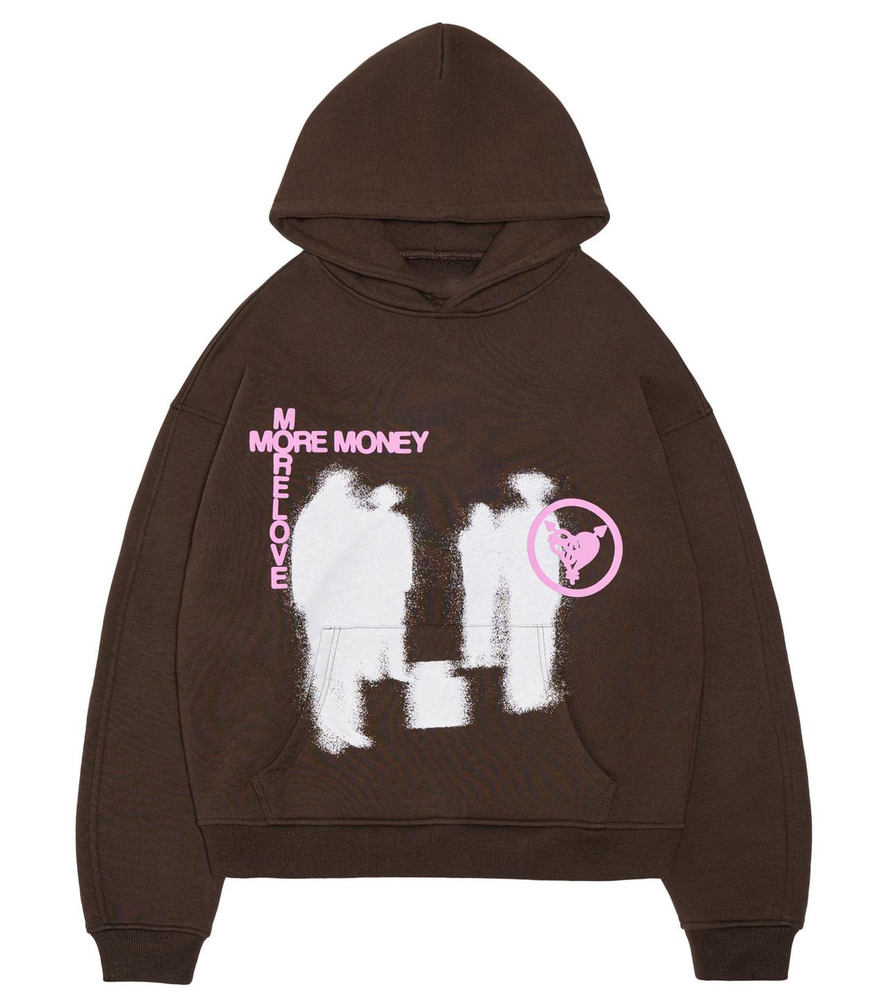 

Унисекс Американский Винтаж Хип-хоп Худи Принт Букв Y2K Свободные Повседневные Толстовки с Капюшоном Мужские Женские Топы Харадзюку M коричневый