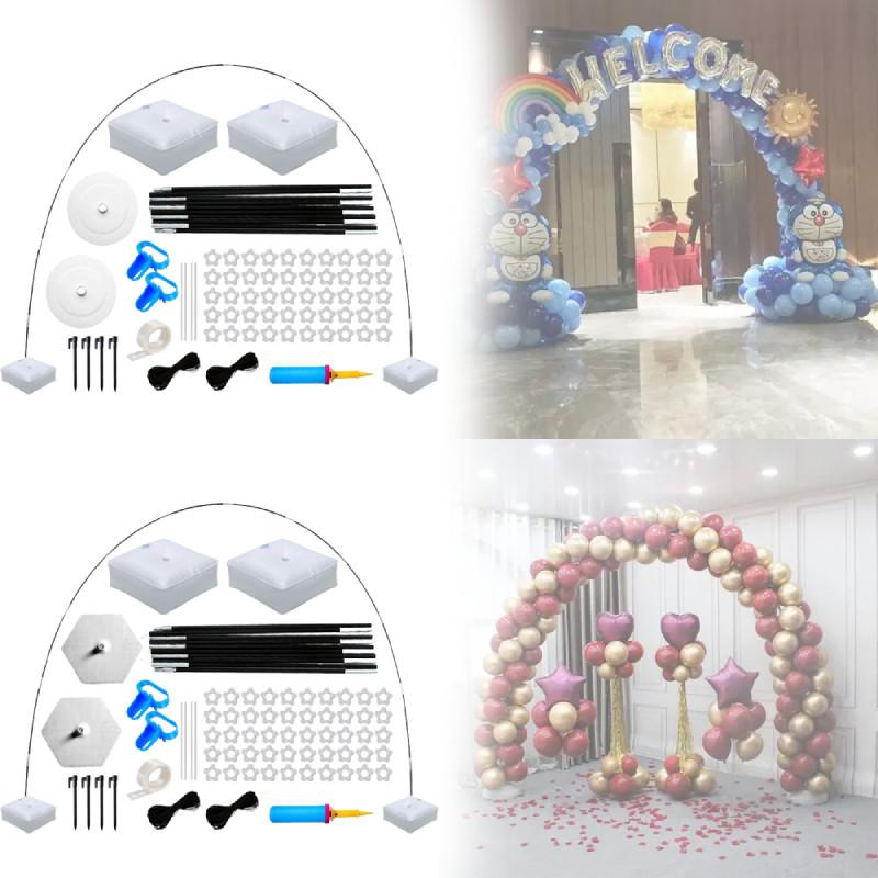Balloon Black Arch Column Frame Garland Adjustable Stand Wedding Party Decor
