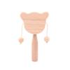 2024 Wooden Baby Rattle Toy - Creative Cartoon Beech Wood Design, Multi-Style Soothing Toy